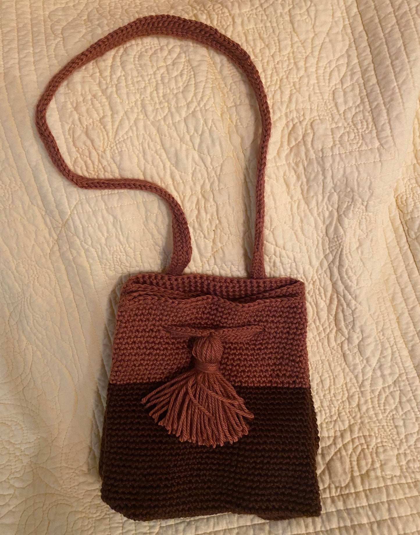 Autumn Colors Handmade Crochet Bucket Bag
