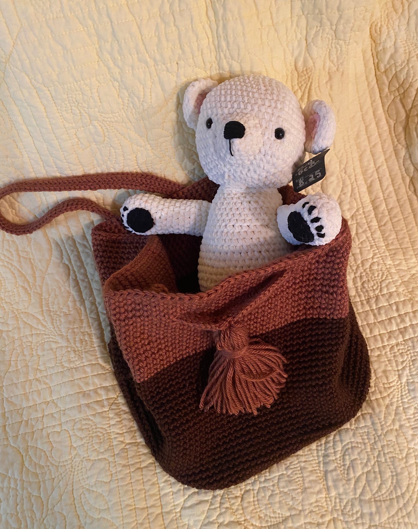 Autumn Colors Handmade Crochet Bucket Bag