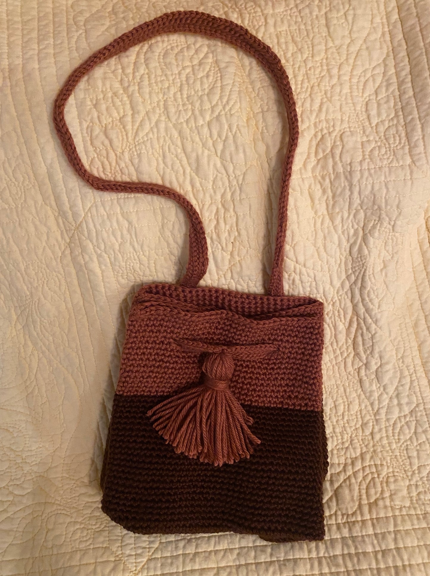 Autumn Colors Handmade Crochet Bucket Bag