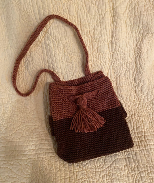 Autumn Colors Handmade Crochet Bucket Bag